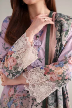3 Piece - Digital Printed Embroidered Suit - 42502651