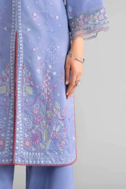 3 Piece - Digital Printed Embroidered Suit - 42601549