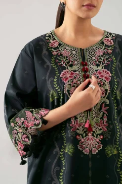 2 Piece - Digital Printed Embroidered Suit - 42601058
