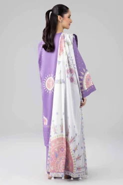 3 Piece - Digital Printed Embroidered Suit - 42601835