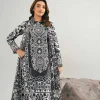 3 Piece - Digital Printed Embroidered Suit - 42502036