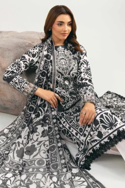 3 Piece - Digital Printed Embroidered Suit - 42502036