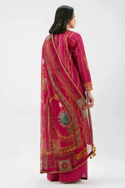 3 Piece - Digital Printed Embroidered Suit - 42601217
