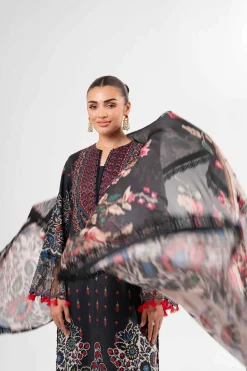 3 Piece - Digital Printed Embroidered Suit - 42502135