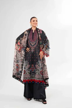 3 Piece - Digital Printed Embroidered Suit - 42502135
