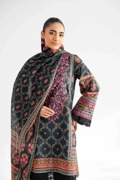 3 Piece - Digital Printed Embroidered Suit - 42502225