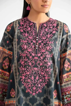 3 Piece - Digital Printed Embroidered Suit - 42502225