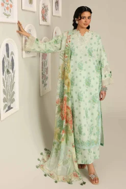 3 Piece - Digital Printed Embroidered Suit - 42601909