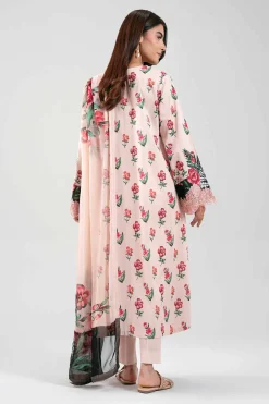 3 Piece - Digital Printed Embroidered Suit - 42601220