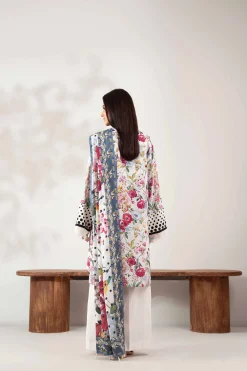 3 Piece - Digital Printed Embroidered Suit - 42502652