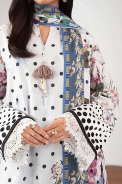 3 Piece - Digital Printed Embroidered Suit - 42502652