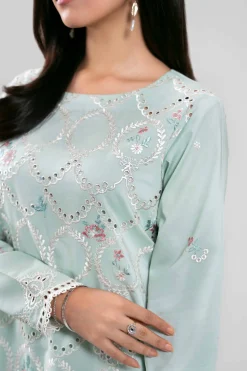 3 Piece - Digital Printed Embroidered Suit - 42601348
