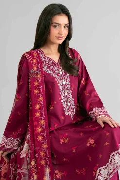 2 Piece - Digital Printed Embroidered Suit - 42601591