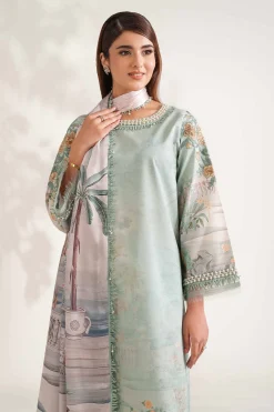 3 Piece - Digital Printed Embroidered Suit - 42502217