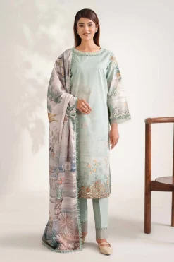 3 Piece - Digital Printed Embroidered Suit - 42502217