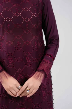 3 Piece - Digital Printed Embroidered Suit - 42601345