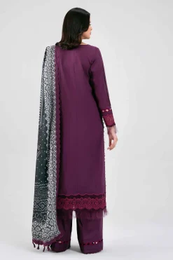 3 Piece - Digital Printed Embroidered Suit - 42601345