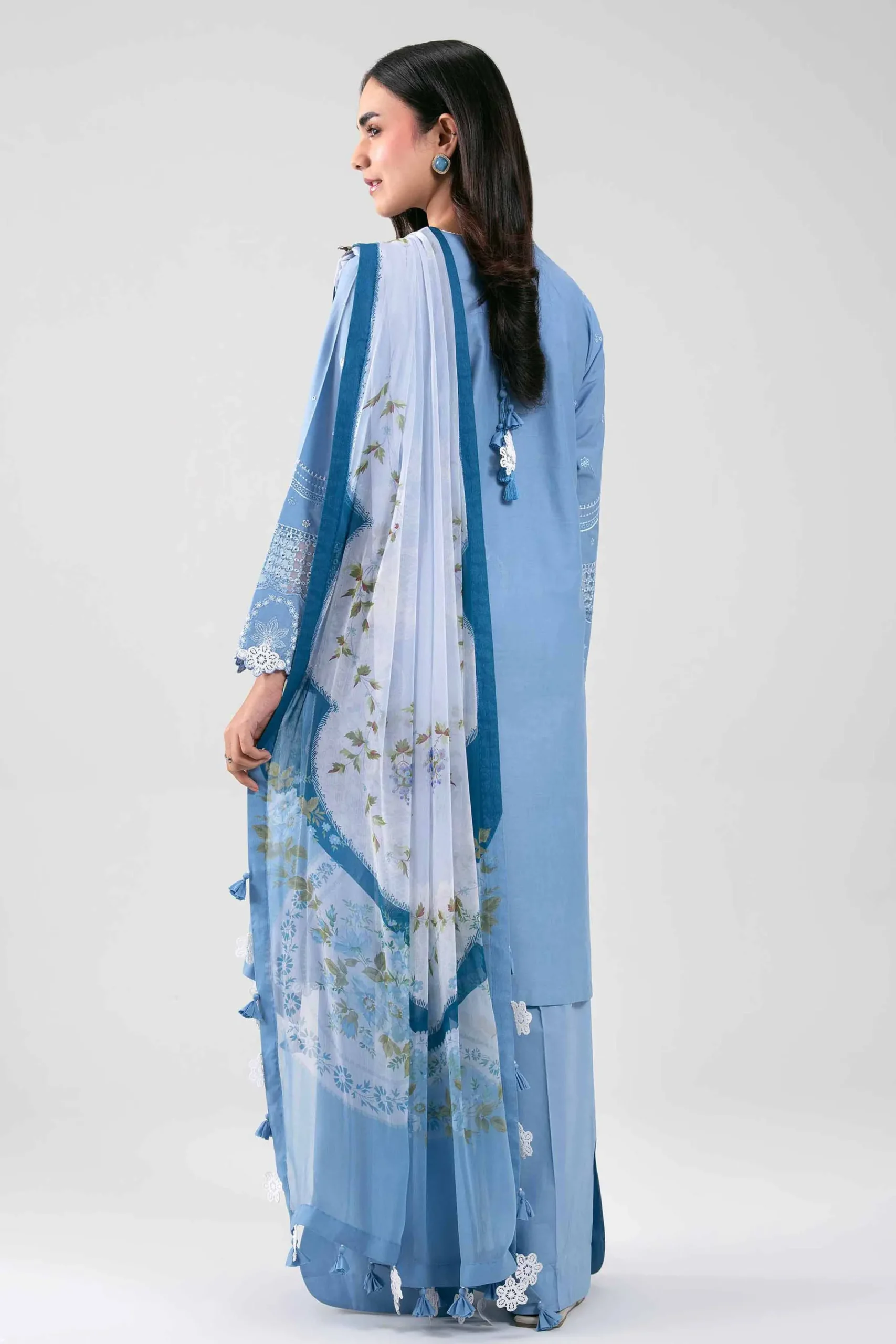 3 Piece - Digital Printed Embroidered Suit - 42601290