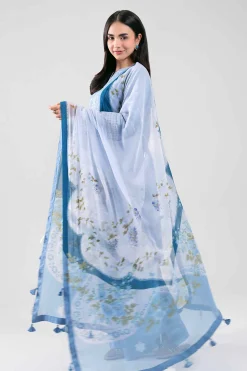 3 Piece - Digital Printed Embroidered Suit - 42601290