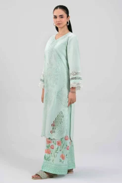 2 Piece - Digital Printed Embroidered Suit - 42601414