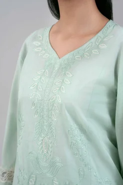 2 Piece - Digital Printed Embroidered Suit - 42601414