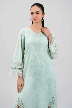 2 Piece - Digital Printed Embroidered Suit - 42601414