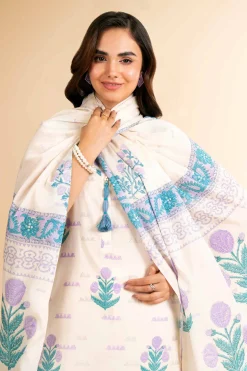 3 Piece - Digital Printed Embroidered Suit - 42501638