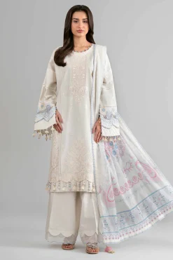 3 Piece - Digital Printed Embroidered Suit - 42601735