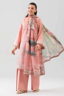 3 Piece - Digital Printed Embroidered Suit - 42601079
