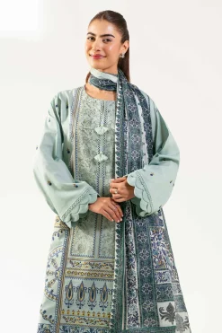 3 Piece - Digital Printed Embroidered Suit - 42501832