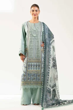 3 Piece - Digital Printed Embroidered Suit - 42501832