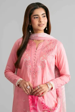 3 Piece - Digital Printed Embroidered Suit - 42601551
