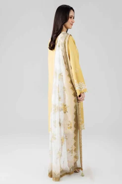 3 Piece - Digital Printed Embroidered Suit - 42601827