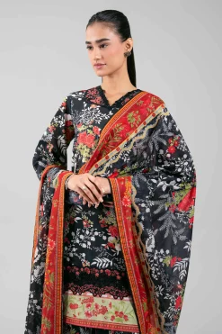 3 Piece - Digital Printed Embroidered Suit - 42601359