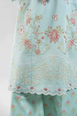 2 Piece - Digital Printed Embroidered Suit - 42601084