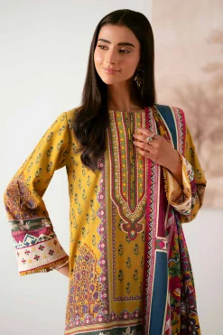 3 Piece - Digital Printed Embroidered Suit - 42502646