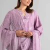 3 Piece - Digital Printed Embroidered Suit - 42601702