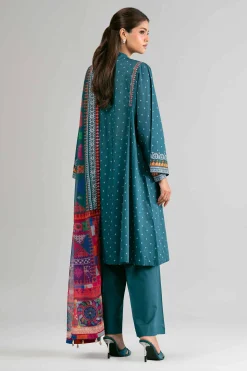2 Piece - Digital Printed Embroidered Suit - 42601586
