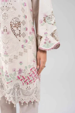 3 Piece - Digital Printed Embroidered Suit - 42601287