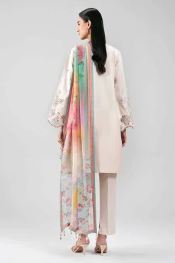 3 Piece - Digital Printed Embroidered Suit - 42601287