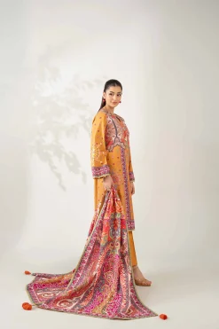 3 Piece - Digital Printed Embroidered Suit - 42502643