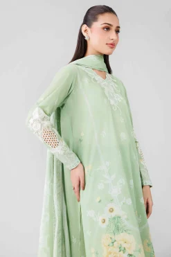 3 Piece - Digital Printed Embroidered Suit - 42601840