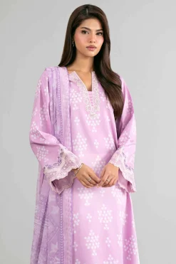 2 Piece - Digital Printed Embroidered Suit - 42601589