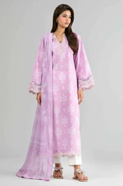 2 Piece - Digital Printed Embroidered Suit - 42601589