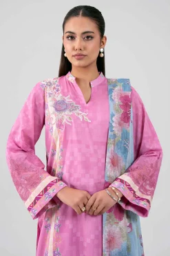 3 Piece - Digital Printed Embroidered Suit - 42601461