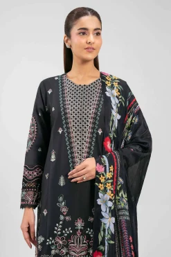3 Piece - Digital Printed Embroidered Suit - 42601319