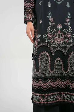3 Piece - Digital Printed Embroidered Suit - 42601319