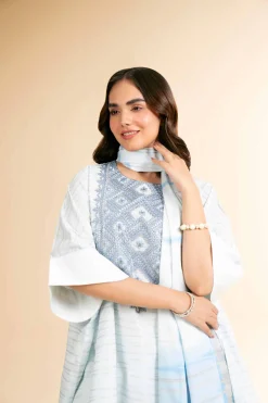 3 Piece - Digital Printed Embroidered Suit - 42501636