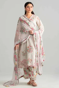 3 Piece - Digital Printed Embroidered Suit - 42601912