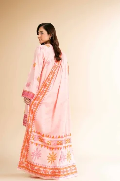 3 Piece - Digital Printed Embroidered Suit - 42501631
